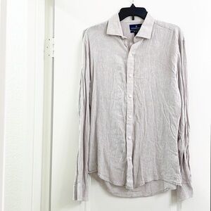 Buttoned Down light gray long sleeve button down shirt